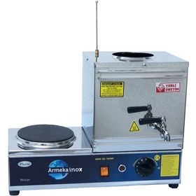 Resim Armeka Platin Elektrikli 10 L Pleytli Çay Kazanı Ocağı Inox 
