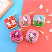 Resim 1 adet Kız Hello Kitty Sıfır Cüzdan, Kulaklık Saklama Kutusu 