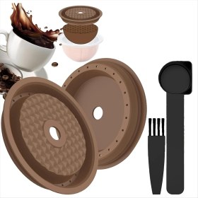 Resim Blueleskyy Nespresso Için 2 Adet Yeniden Kullanılabilir Kahve Kapsül Kapağı (Yurt Dışından) 