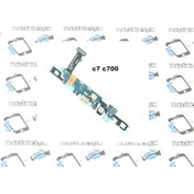 Resim Samsung Uyumlu Galaxy C7 C700 Tuş Bordu Şarj Kulaklık Soketi 