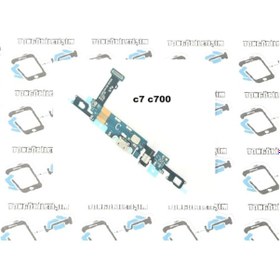 Resim Samsung Uyumlu Galaxy C7 C700 Tuş Bordu Şarj Kulaklık Soketi 