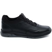 Resim Greyder 18231 Siyah Hakiki Deri Erkek Sneaker Ayakkabı 