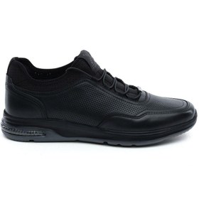 Resim Greyder 18231 Siyah Hakiki Deri Erkek Sneaker Ayakkabı 