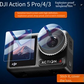 Resim DJI Osmo Action 5 Pro/4/3 Kamera Ekran Koruyucu, Yüksek Çözünürlüklü Temperli Cam, Çizilmeye Karşı Dayanıklı, 9H Sertlik, Pürüzsüz Dokunmatik Ekran Aksesuarı 