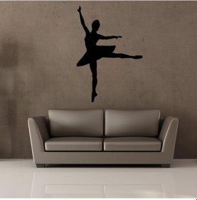 Resim Balerin Kız Folyo Sticker 200cm Uzunluk Siyah 