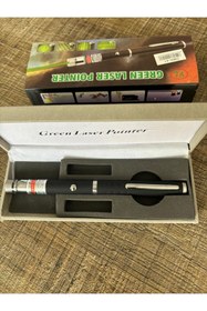 Resim DİBA AVM Yeşil Renk Lazer Pointer Güçlü Cep Kalem Tip Sunum Ve Outdoor Uyumlu 