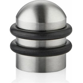 Resim Canex Yer Kapı Tamponu Kauçuklu Yuvarlak Alüminyum 5 Adet 