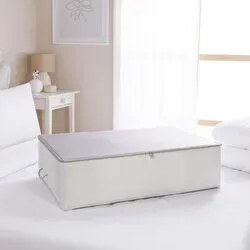 Resim Mega Boy Gri Çizgili Stuff & Things Baza Altı Hurç 74 X 46 X 22 Cm 