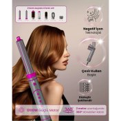 Resim Iyonlu 8'li Saç Kurutma ve Şekillendirme Seti, Pembe 