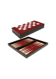 Resim Yenigün Elegance Tavla Kırmızı Büyük 
