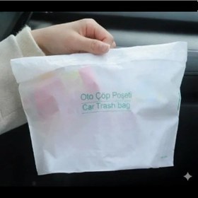 Resim Uslucan Alışveriş Pratik Su Geçirmez Oto Araba Çöp Poşeti 20 Adet 