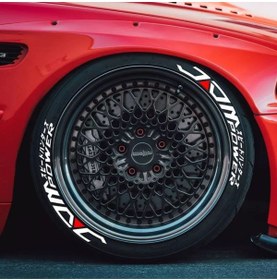 Resim bombtire Jdm Power Lastik Yazı 2.5 Cm Proseries ™ 1 Yıl Garantili 8 Adet Tutkal 