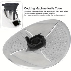 Resim 1 adet Thermomix TM31/5/6 Paslanmaz Çelik Bıçak Kılıfı, Yiyecek Güvenliği için Isıya Dayanıklı ve Yapışmaz Kaplamalı Mutfak Güvenlik Bıçak Koruyucu 