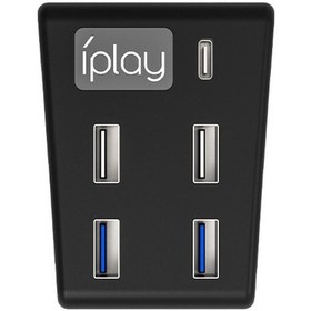 Resim İplay Hbp-308 Sony Ps5 5'i 1 Arada Oyun Konsolu Usb3.0 Hub Bağlantısı İletim Genişletici Siyah 
