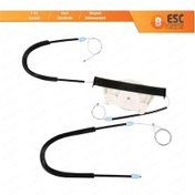 Resim Skoda Fabia 1 1999-2008 4/5 Kapı İçin Manuel Ön Sağ Cam Kriko Set 
