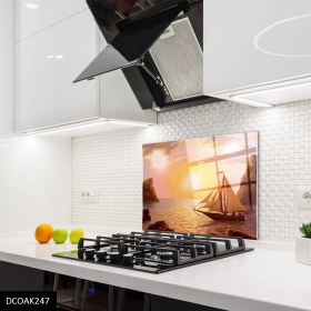Resim Olinpa Cam Ocak Arkası Koruyucu | Yelkenli 