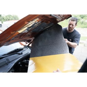 Resim Kl Home 9mm Kendinden Yapışkan Kauçuk Oto Ses Yalıtımı 100X100CM=1M2 Pratik Uygulama 