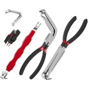 Resim Meridiangoods 3pcs Edp Crt 60 Derece Elektrik Baglanti Pense Arac Cikarici Alet Konnektor Ayirici 
