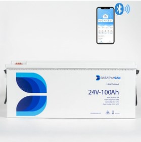 Resim Bataryasan Lifepo4 Lityum Akü- 24 V 100 Ah Bluetooth Özellikli Lityum Solar Akü 
