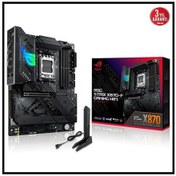 Resim Asus Rog Strıx X870-f Gamıng Wıfı, 4xddr5, 4xm.2, Hdmı, Dp, Type-c, Wi-fi 7, Bluetooth V5.4, Am5 Sok 