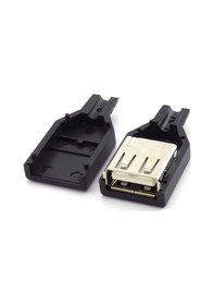 Resim Usb A Dişi Konnektör - Lehim Tipi 