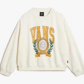 Resim Vans First Team Loose Crew Çocuk Beyaz Sweatshirt 