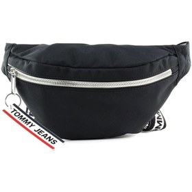 Resim Tommy Hilfiger Tjw Logo Tape Bumbag Nyl Kadın Bel Çantası Black - Black / STD 