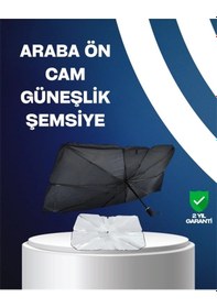 Resim Buğz Isı Ve Uv Engelleyici Güneşlik 360 Bükülebilir Şemsiye Sapı İle Konfor 