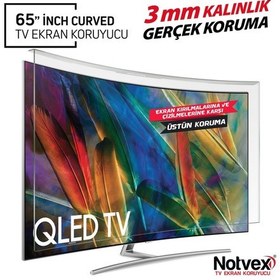 Resim Notvex 65 İnç 165 Ekran Curved Tv Ekran Koruyucu / 3 MM Kalınlık 