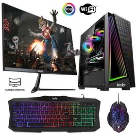 Resim Izoly ST998657 i5-10400F 16 GB 512b M.2 NVMe RX580 8 GB 24" Free Dos Masaüstü Oyuncu Bilgisayarı 