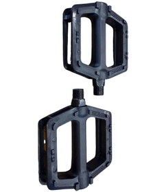 Resim Sarissa Çift Kovanlı Plastik Bmx Mtb Freeride Geniş Platform Bilyalı Bisiklet Pedalı Siyah 