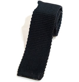 Resim Demfashion Özel Desenli Örme Kravat - Siyah (538523298) Siyah 