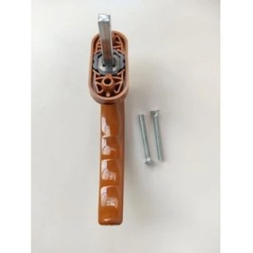 Resim TeknoKapsül Pvc Pimapen Pencere Kolu Balkon Sürme Kapı Kolu (2, Açık Kahverengi) 