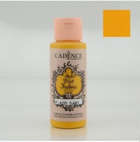 Resim Cadence Style Matt Fabric Kumaş Boyası 605-Sarı 59Ml 