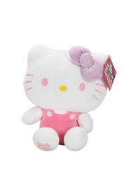 Resim Hello Kitty Pembe Tulumlu Peluş Oyuncak 22 Cm Yumuşak Figür Çok Renkli 