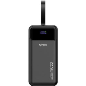 Resim Ktools Buıldted In Dahılı Pd Kablolu 50000 Mah Sıyah Powerbank siyah 