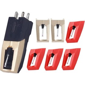 Resim Genel Markalar 6 adet döner pikap iğnesi, döner pikap için elmas iğnesi 