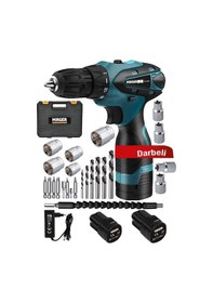 Resim Mager Darbeli Çift Akülü Li-on Bataryalı Şarjlı Matkap 24 Parça Set 