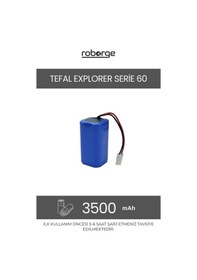 Resim Tefal Explorer Serie 60 Robot Süpürge Uyumlu 3500 Mah Batarya - Muadil Ürün 