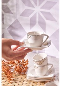 Resim Karaca Nazende 6 Kişilik Kahve Fincanı 