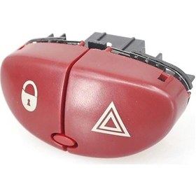 Resim Peugeot 206 Dörtlü Sinyal Flaşör Düğmesi Anahtarı 