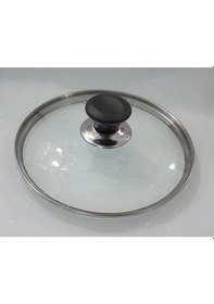 Resim Ermiya Tencere Tava Sahan İçin 18 CM Temperli Z Tipi Cam Kapak 