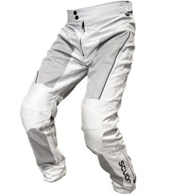 Resim Scudo Milano Gri Yazlık Fileli Motosiklet Pantolonu 