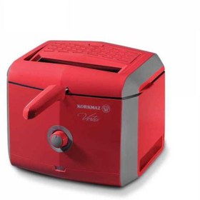 Resim Korkmaz A486-02 Vertex Fritöz Kırmızı 