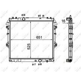 Resim VALEO 701345 Radyatör Toyota Uyumlu Hilux Vıı Pick-Up 
