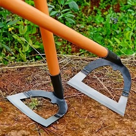 Resim Dayanıklı Manganez Çelikten Yapılmış Ağır Hizmet Tipi Kürek, Toprağı Kolayca Yumuşatmak ve Yabani Otları Temizlemek İçin Dayanıklı Bahçe Aleti, Sivri Kalp Şekilli Boş Tasarım Yabancı Ot Temizleyici, Bahçede Yabancı Otu Alma, Dikim ve Nakliye için Uygun--Elde Tutulan Yabancı Ot Tırmığı, Bahçe Küreği 