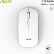 Resim Omr050 1000-1200-1600 DPI Beyaz Kablosuz Sessiz Tuşlu Mouse Acer