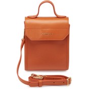 Resim Turuncu Deri Kadın El Çantası - S25Y1BC80432-L7I 