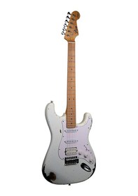 Resim Lea Rlc-100 Pw Limited Edition Heavy Relic Elektro Gitar Polar White 