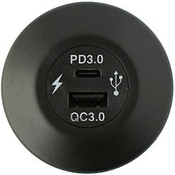 Resim Setcom 12v-24v Usb+type C Şarj 